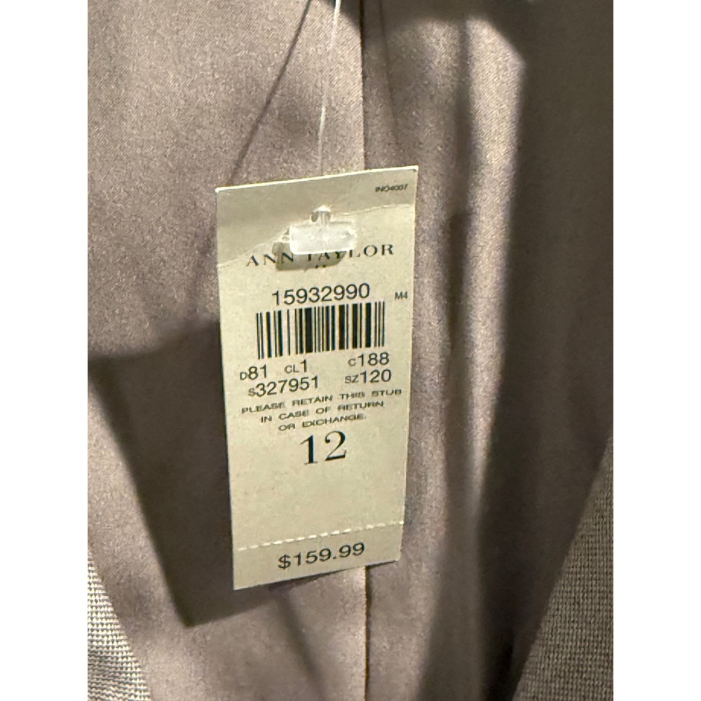 Ann Taylor Women's Gray Two‎ Button Blazer Jacket Size 12 - Picture 4 of 4